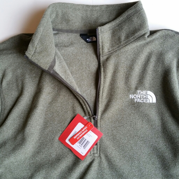 Men The North Face 100 Glacier Fleece Green - Picture 3 of 4